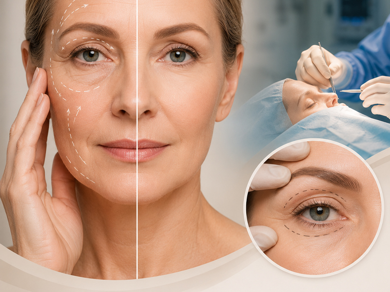 Combining Facelift with Eyelid Surgery