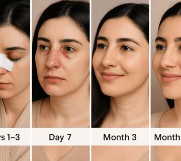 مراقبت های هفته اول بعد از رینوپلاستی 360x320